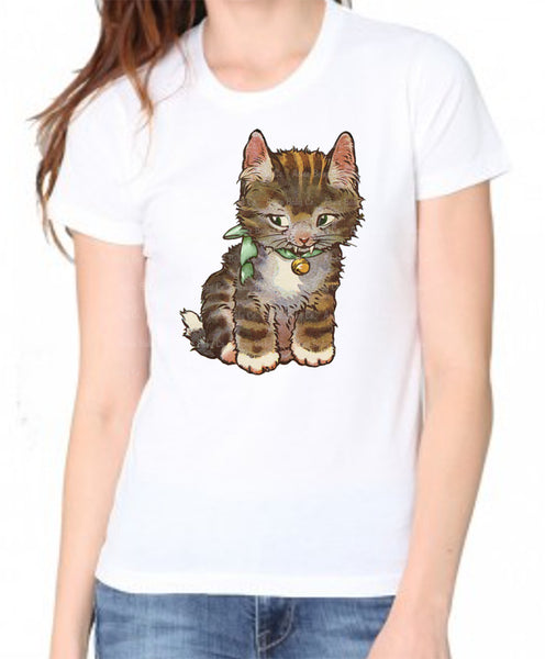 Mischievious Kitten Adult Organic Shirt