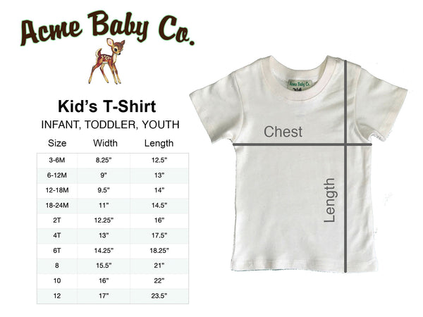 Vintage Kid's Steam Train Organic Shirt