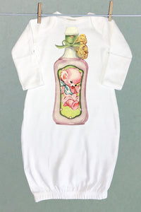 Bear in Bottle Sacque Gown