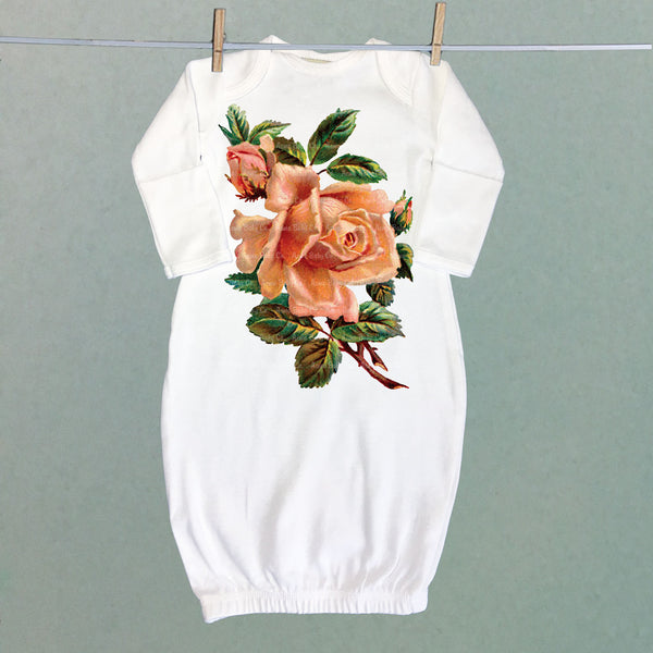 Rose Garden Sacque Gown Set of Four