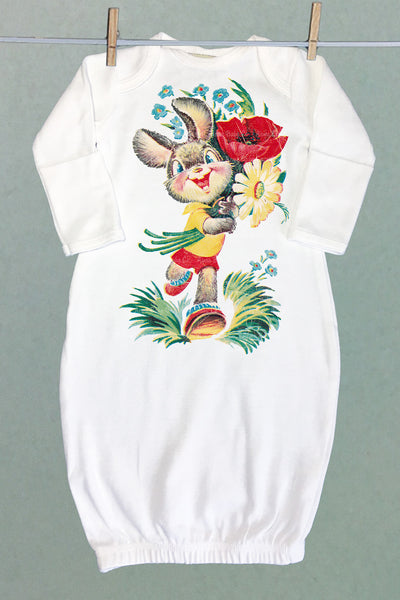 Happy Rabbit Sacque Gown