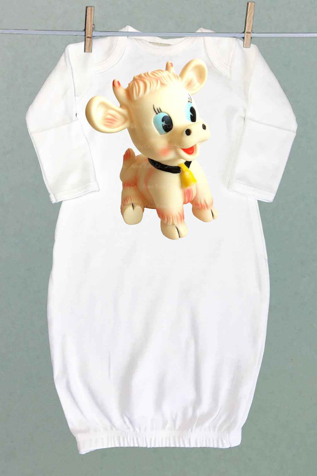 Cow Toy Sacque Gown