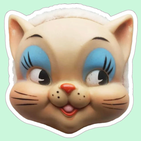 Charming Kitty Cat Die-Cut Sticker