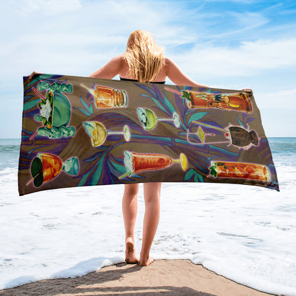 Tiki Cocktails Towel