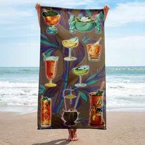 Tiki Cocktails Towel