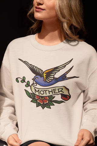 Mother Tattoo Bird Unisex Sweatshirt