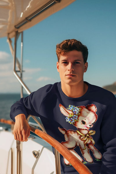 Brown Fawn Unisex Raglan Sweatshirt