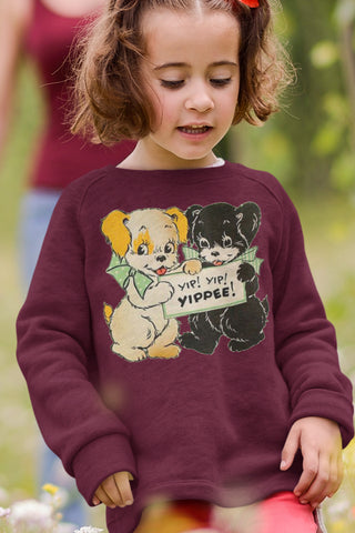 Yippee Puppy Dogs Youth Crewneck Sweatshirt