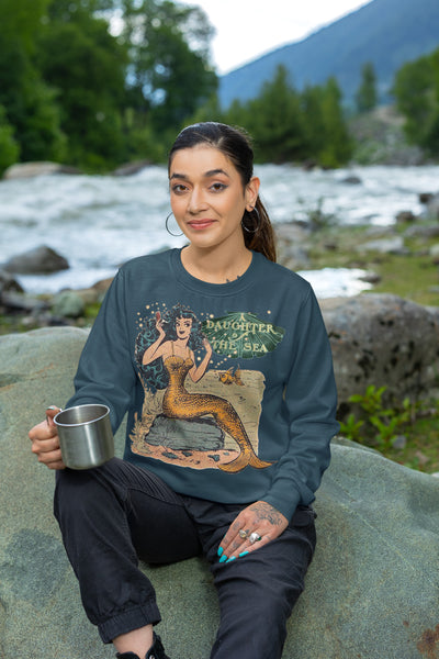 Daughter of the Sea Mermaid Unisex Organic Sweatshirt