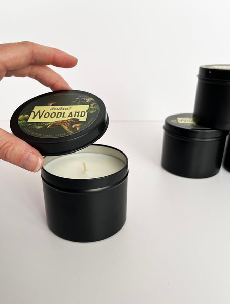 Instant Woodland Scented Candle Tin