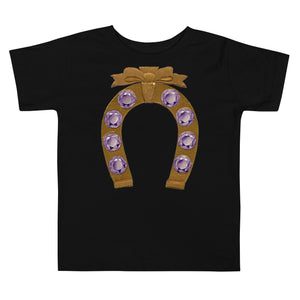 Lucky Amethyst February Birthstone Toddler Short Sleeve Tee