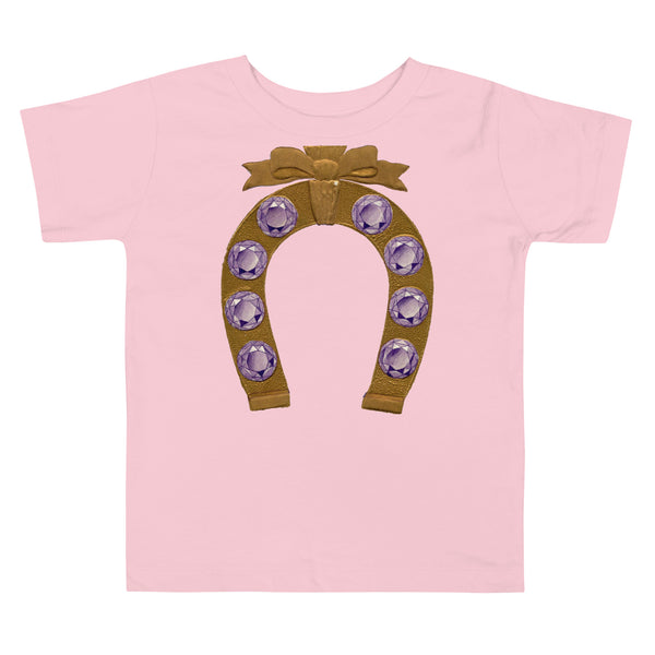 Lucky Amethyst February Birthstone Toddler Short Sleeve Tee