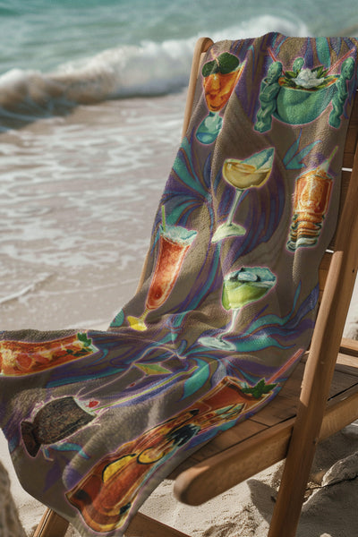 Tiki Cocktails Towel