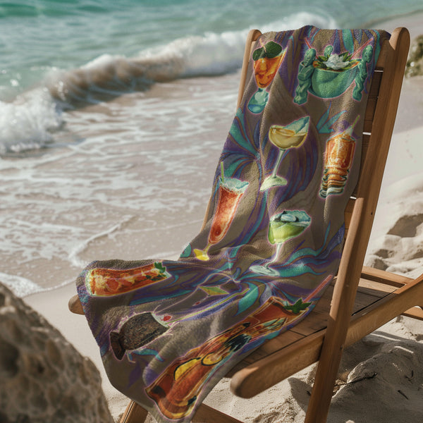 Tiki Cocktails Towel