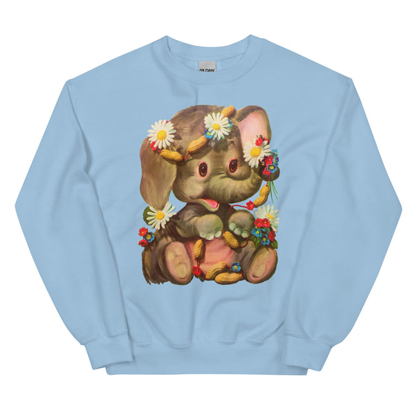 Kitschy Cute Elephant Unisex Sweatshirt