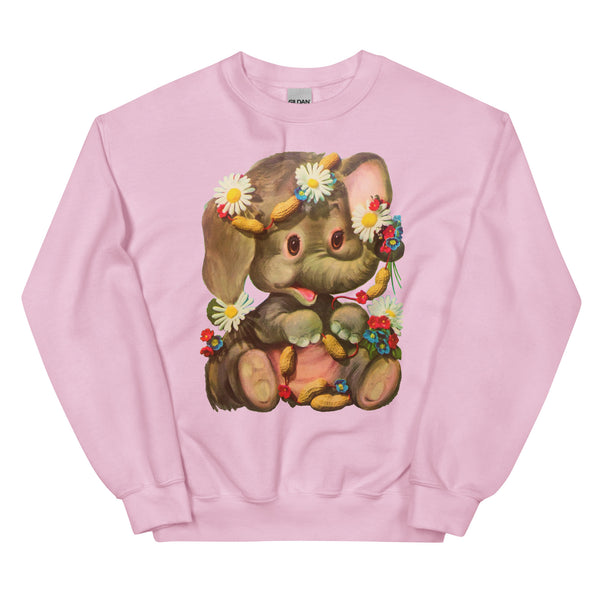 Kitschy Cute Elephant Unisex Sweatshirt