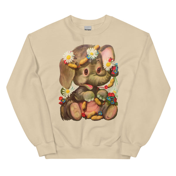 Kitschy Cute Elephant Unisex Sweatshirt