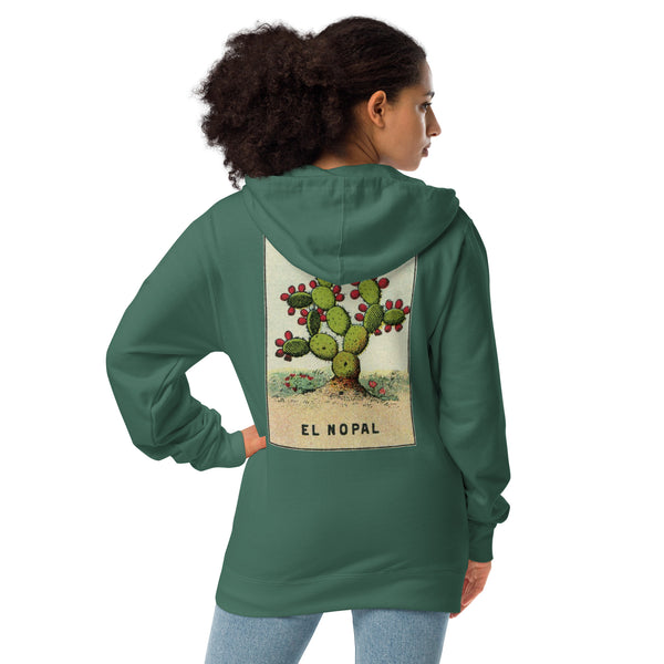 El Nopal Unisex Fleece Zip Up Hoodie