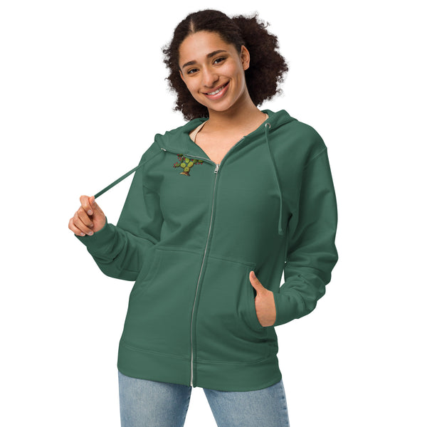 El Nopal Unisex Fleece Zip Up Hoodie