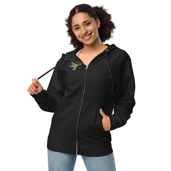 El Nopal Unisex Fleece Zip Up Hoodie