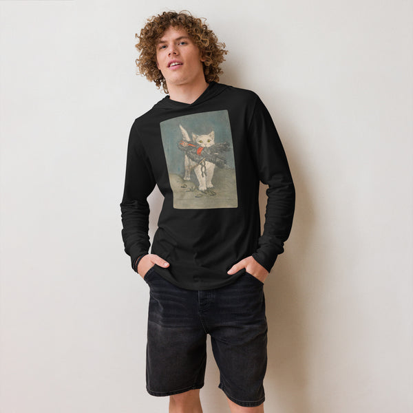 Krampus Kitty Cat Hooded long-sleeve tee