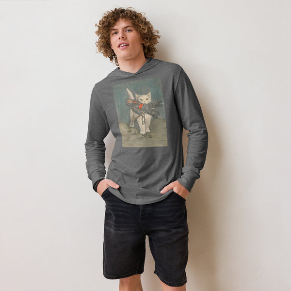 Krampus Kitty Cat Hooded long-sleeve tee