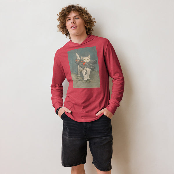 Krampus Kitty Cat Hooded long-sleeve tee