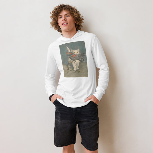 Krampus Kitty Cat Hooded long-sleeve tee