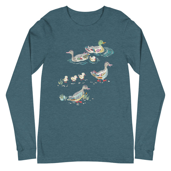 Mallard Pond Ducks Unisex Long Sleeve Tee