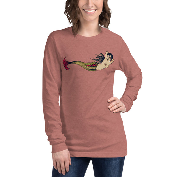 Tattoo Mermaid Unisex Long Sleeve Tee