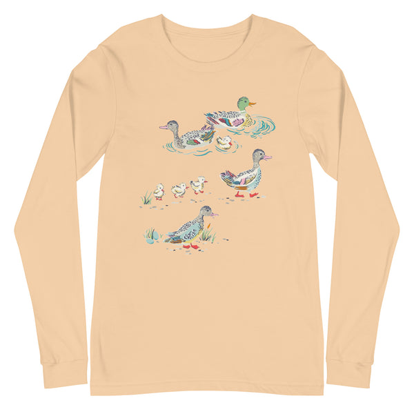 Mallard Pond Ducks Unisex Long Sleeve Tee