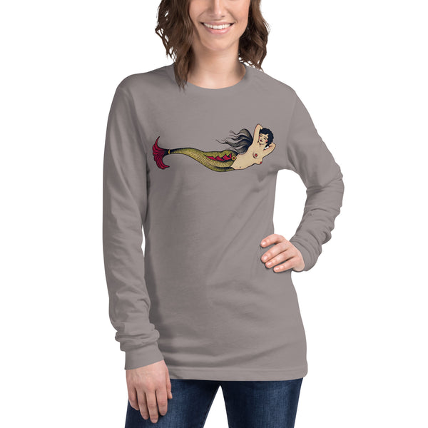 Tattoo Mermaid Unisex Long Sleeve Tee