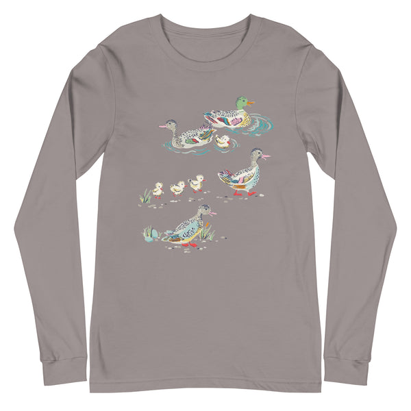 Mallard Pond Ducks Unisex Long Sleeve Tee