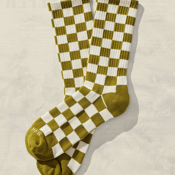 Checkerboard Socks - blush