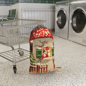 Mushroom Gnome Laundry Bag