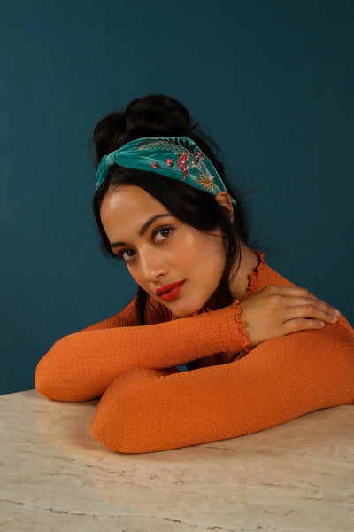Embroidered Toadstools Headband