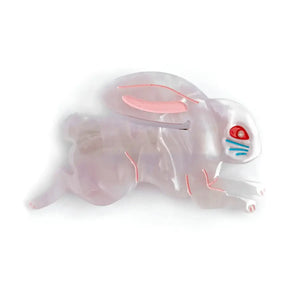 Lingonberry Candy Bunny Pink Hair Barrette