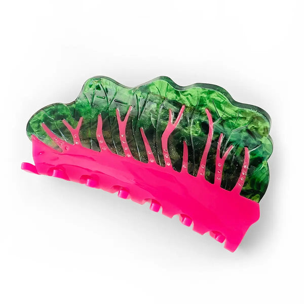 Glowing Green Chard Hair Claw