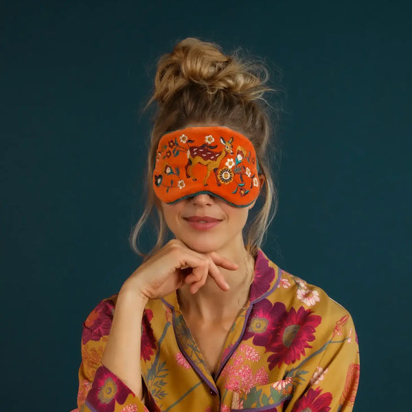 Lavender Velvet Eyemask Fawn in a Meadow
