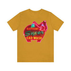 Pink Elephant Car Wash Unisex Tee