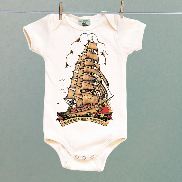 Napward Bound One Piece Baby Bodysuit