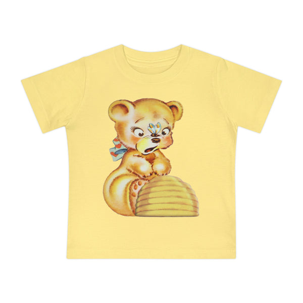 Honey Bear & Butterfly Short Sleeve Baby T-Shirt