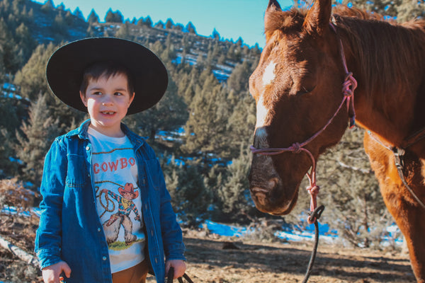 Cowboy Roper & Lasso Cowboy Children's Shirt - limited stock