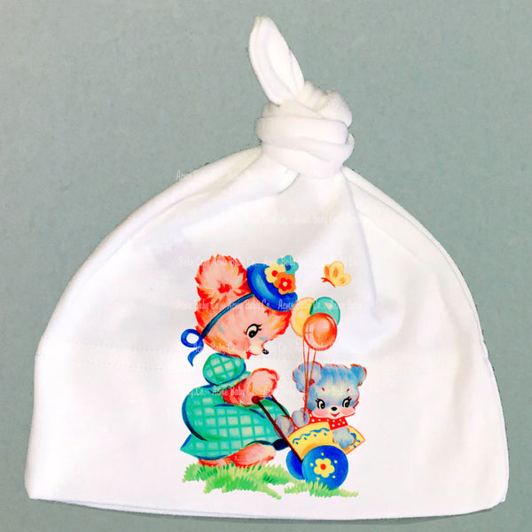 Stroller Bear Organic Cotton Baby Knit Cap