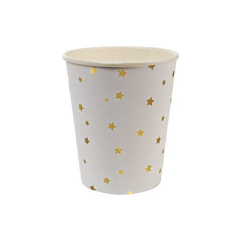 Gold Star Confetti Party Cups
