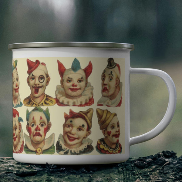 Clowning Around Enamel Camping Mug