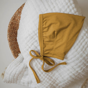 Bamboo Pixie Bonnet Baby Hat - Goldenrod
