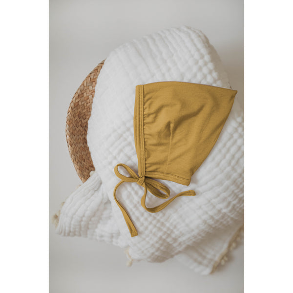 Bamboo Pixie Bonnet Baby Hat - Goldenrod