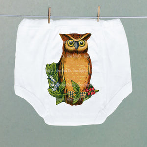 Wise Owl on Branch Potty Training Pants