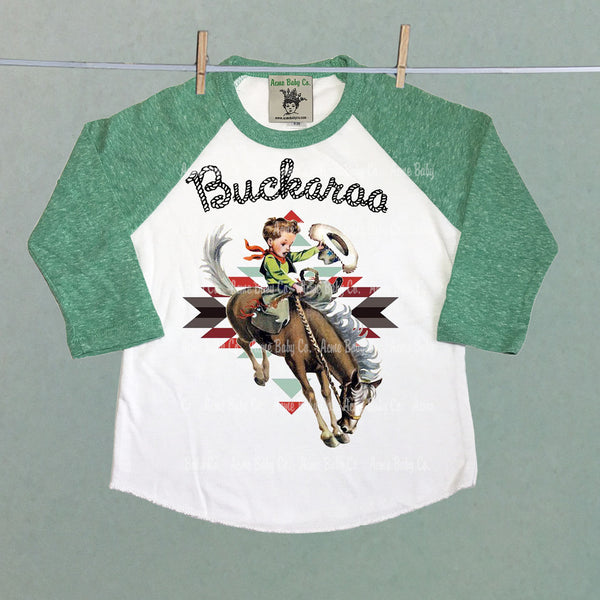 Southwest Buckaroo Children's Raglan Shirt